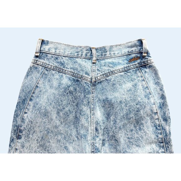 Vintage CHIC Stonewash Hi Rise Bow Ankle 80s / 90s Jeans Size 24 - Picture 5 of 8